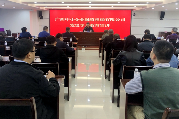 中小擔(dān)保召開(kāi)黨史學(xué)習(xí)教育專(zhuān)題宣講